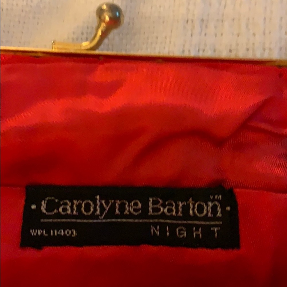 Vintage Carolyne Barton Red Sequins Evening Bag